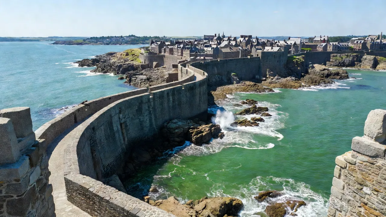 Remparts de Saint-Malo vus depuis la mer