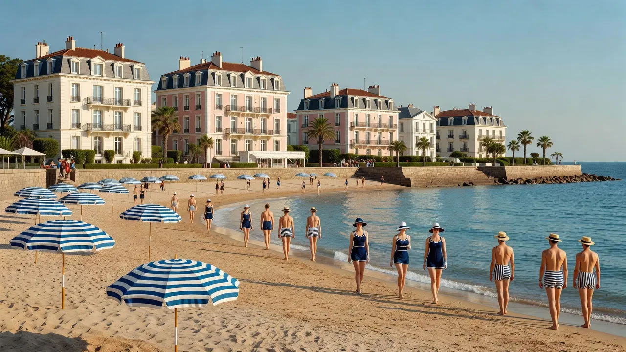Baie de Dinard et villas Belle Époque depuis la promenade du Clair de Lune
